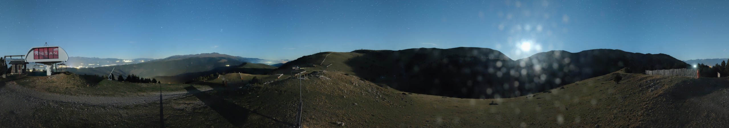 FGC Cap de Comella superior snow cam captured at 19 September 2026 at 11:55 pm GMT+2