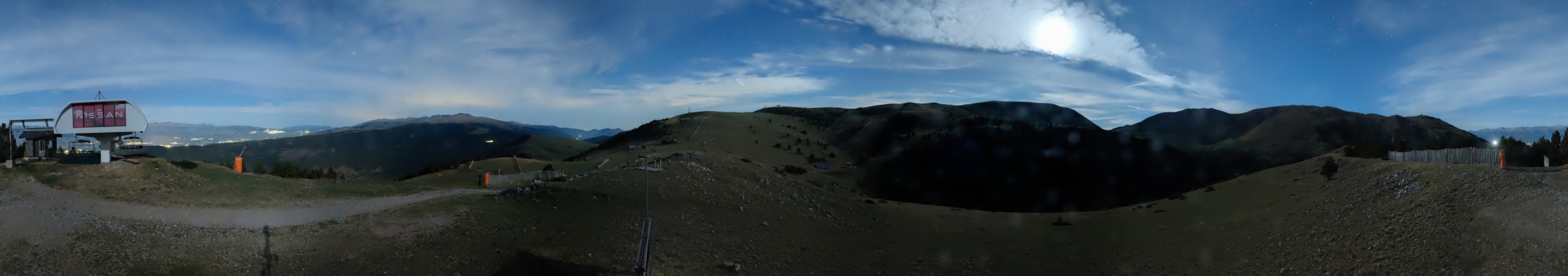 FGC Cap de Comella superior snow cam captured at 21 September 2026 at 11:54 pm GMT+2