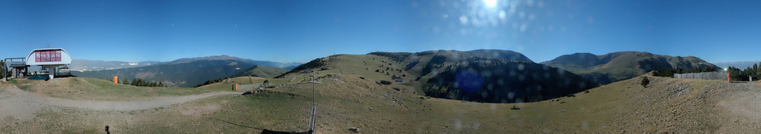 FGC Cap de Comella superior snow cam captured at 22 September 2026 at 11:54 pm GMT+2