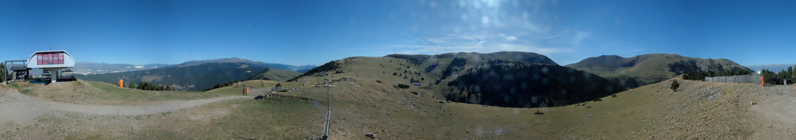 FGC Cap de Comella superior snow cam captured at 23 September 2026 at 11:55 pm GMT+2