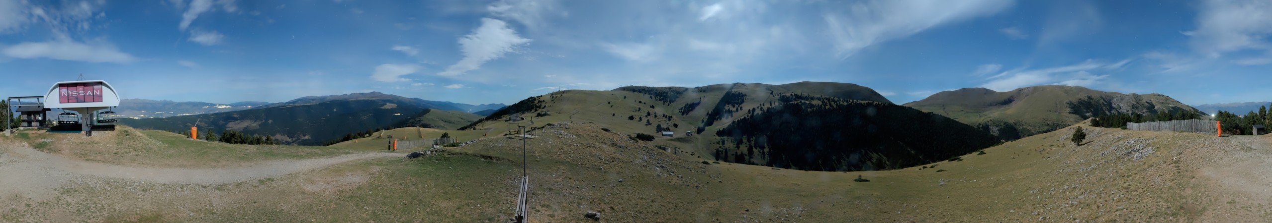 FGC Cap de Comella superior snow cam captured at 24 September 2026 at 11:50 pm GMT+2