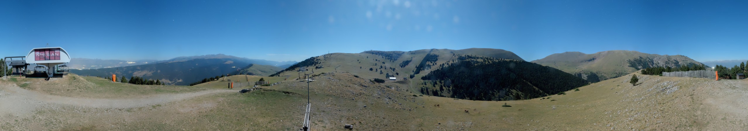 FGC Cap de Comella superior snow cam captured at 25 September 2026 at 11:51 pm GMT+2