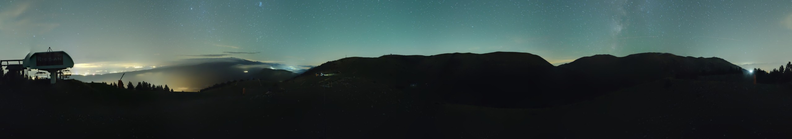 FGC Cap de Comella superior snow cam captured at 5 October 2026 at 11:45 pm GMT+2