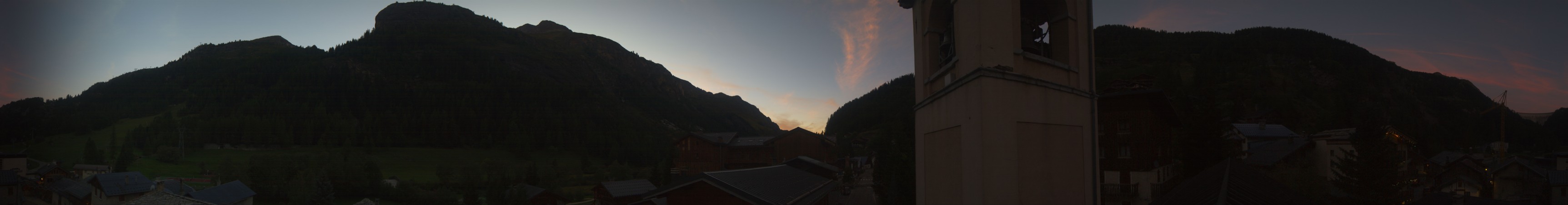 Tignes Brévières snow cam captured at 12 September 2026 at 8:10 pm GMT+2