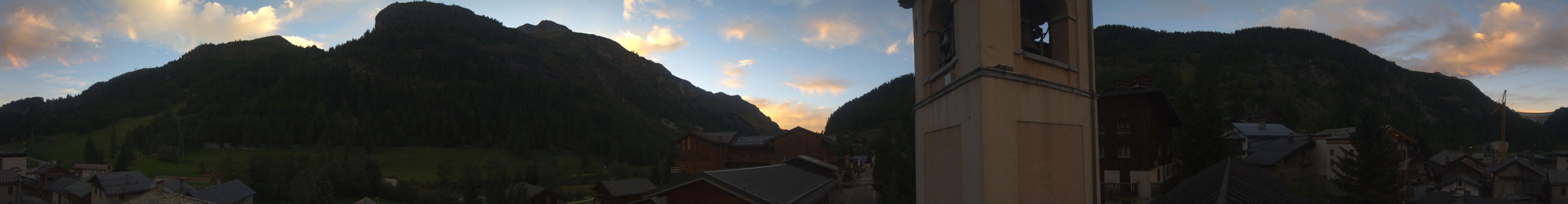 Tignes Brévières snow cam captured at 13 September 2026 at 7:54 pm GMT+2
