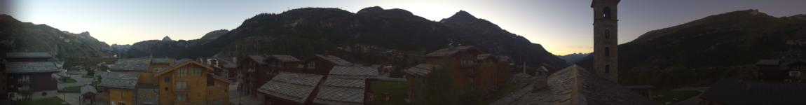Tignes Les Boisses - 1800 snow cam captured at 11 September 2026 at 8:16 pm GMT+2