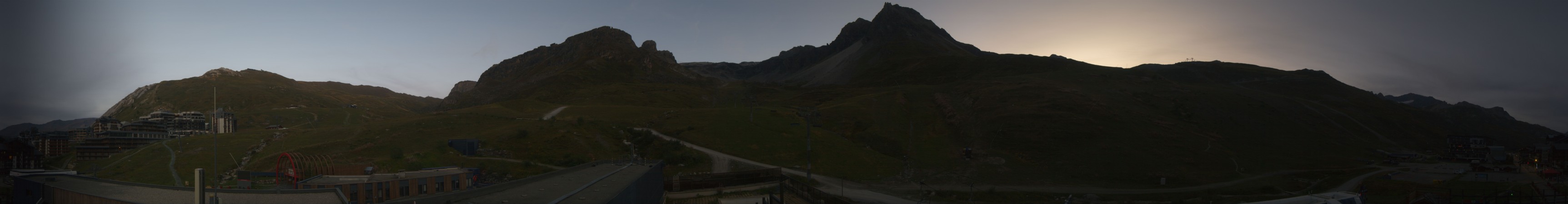 Tignes Val Claret snow cam captured at 17 September 2026 at 8:03 pm GMT+2