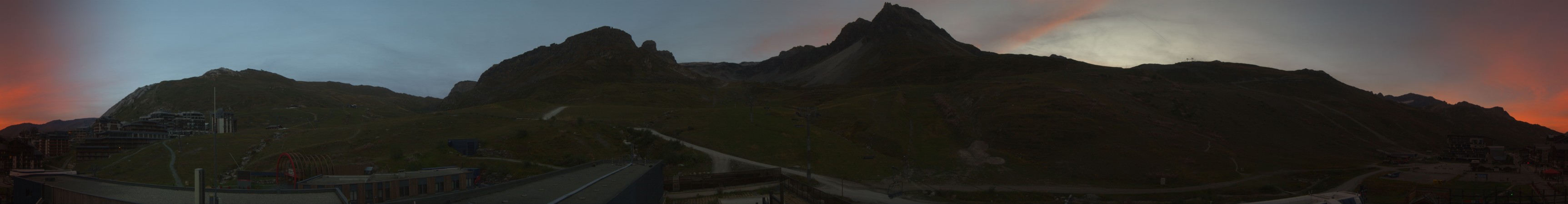 Tignes Val Claret snow cam captured at 21 September 2026 at 7:50 pm GMT+2