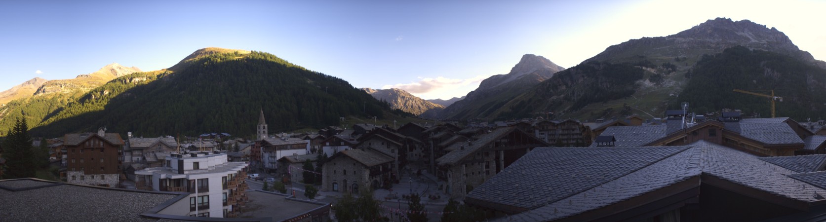 Val d'Isère Village snow cam captured at 15 September 2026 at 6:44 pm GMT+2