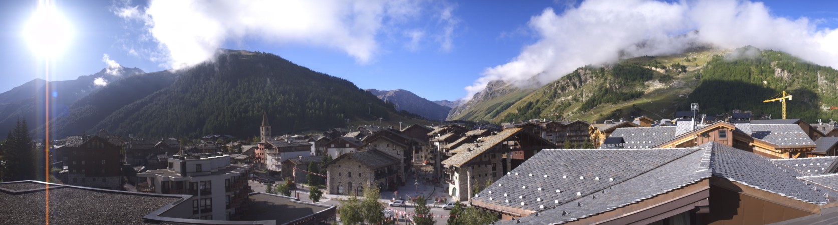 Val d'Isère Village snow cam captured at 17 September 2026 at 9:47 am GMT+2