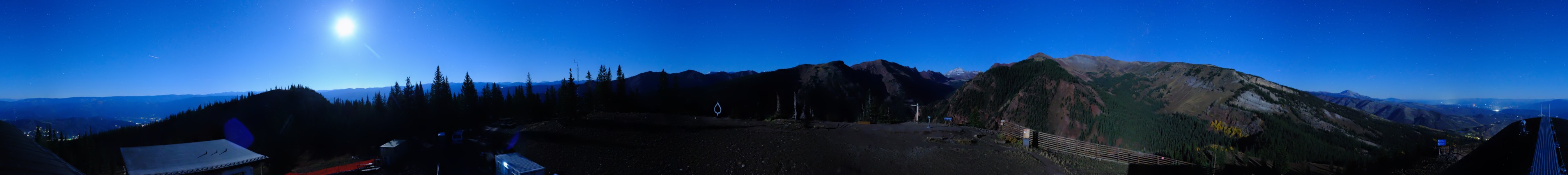 Aspen Snowmass Mountain snow cam captured at 1 October 2026 at 11:57 pm GMT-6