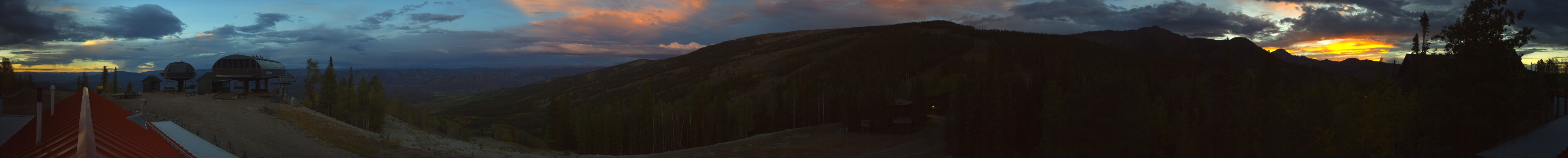 Aspen Snowmass Sams Knob snow cam captured at 13 September 2026 at 7:41 pm GMT-6