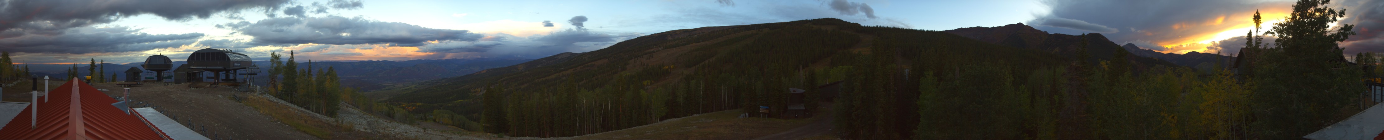 Aspen Snowmass Sams Knob snow cam captured at 14 September 2026 at 7:33 pm GMT-6