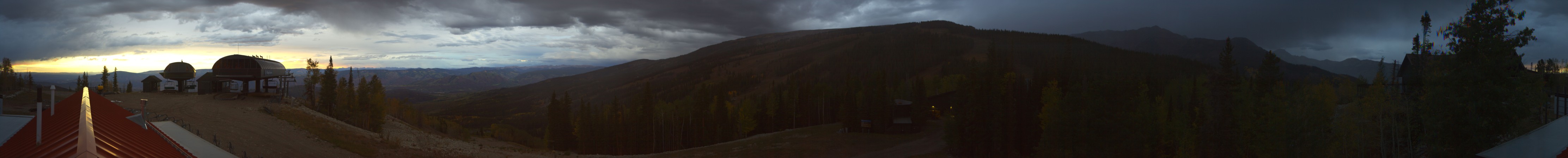Aspen Snowmass Sams Knob snow cam captured at 22 September 2026 at 7:10 pm GMT-6
