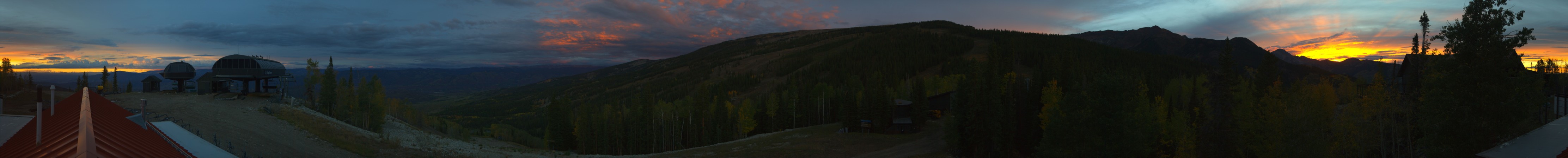 Aspen Snowmass Sams Knob snow cam captured at 23 September 2026 at 7:22 pm GMT-6