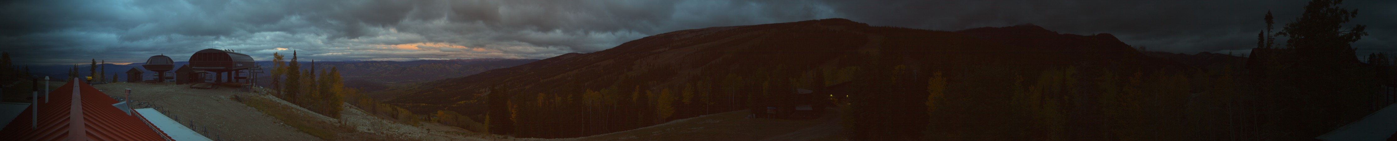Aspen Snowmass Sams Knob snow cam captured at 28 September 2026 at 7:23 pm GMT-6