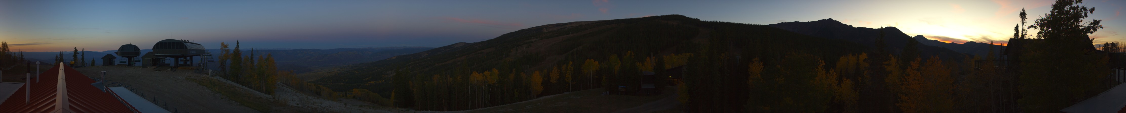Aspen Snowmass Sams Knob snow cam captured at 3 October 2026 at 7:08 pm GMT-6
