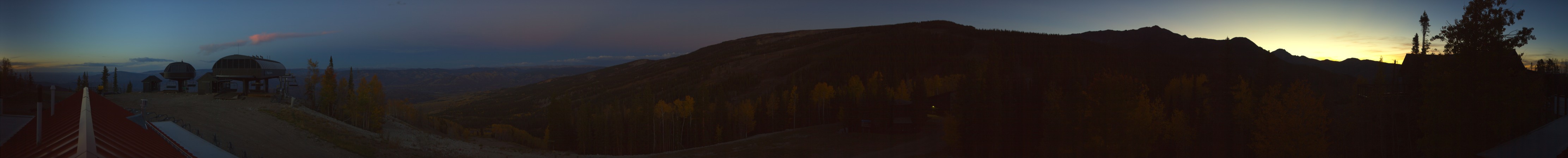 Aspen Snowmass Sams Knob snow cam captured at 5 October 2026 at 7:09 pm GMT-6
