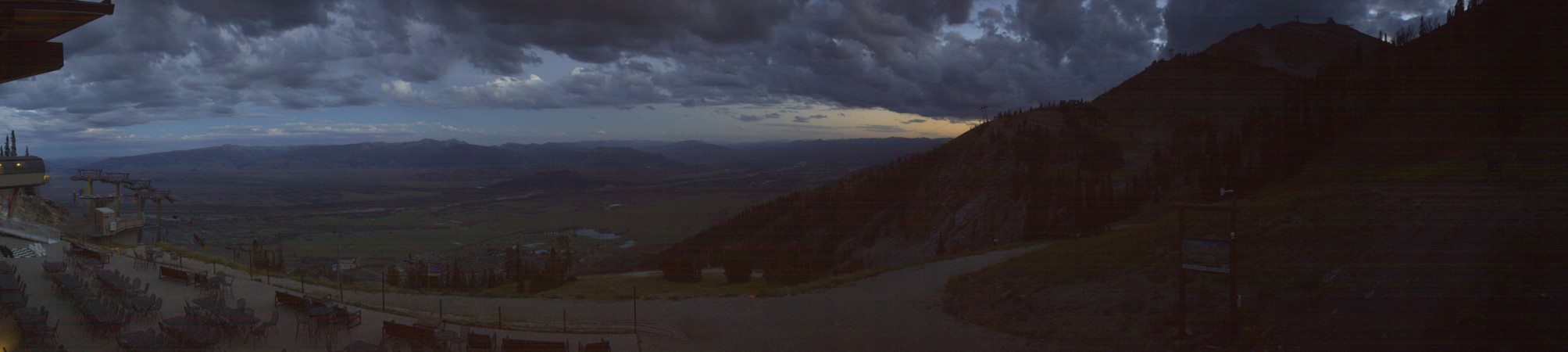 Jackson Hole Rendezvous Lodge snow cam captured at 13 September 2026 at 8:07 pm GMT-6
