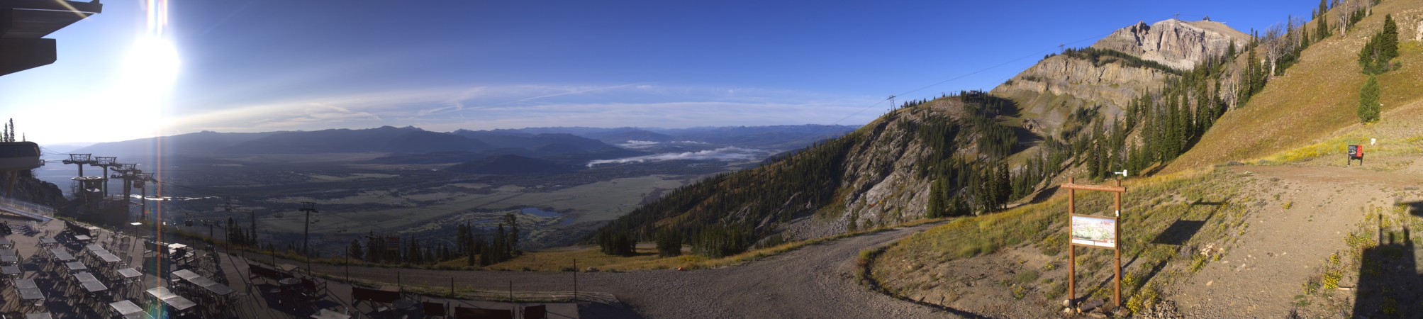 Jackson Hole Rendezvous Lodge snow cam captured at 15 September 2026 at 8:25 am GMT-6