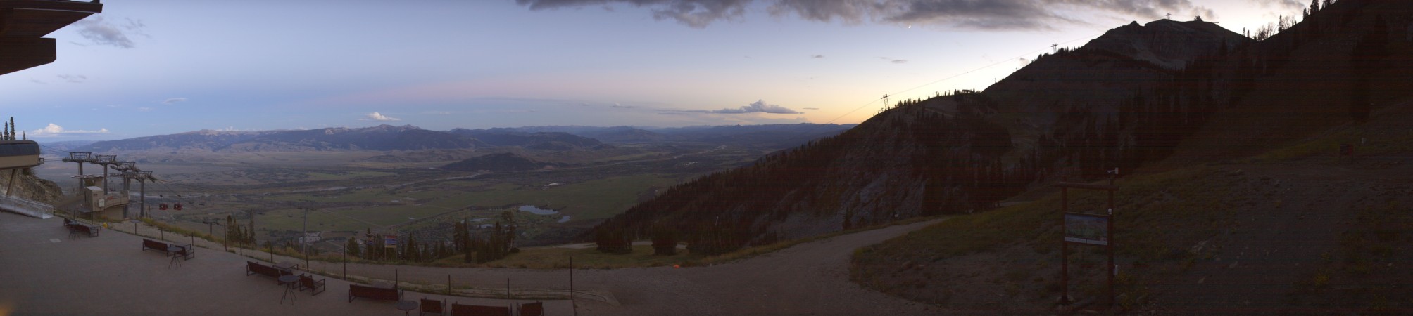 Jackson Hole Rendezvous Lodge snow cam captured at 16 September 2026 at 8:01 pm GMT-6