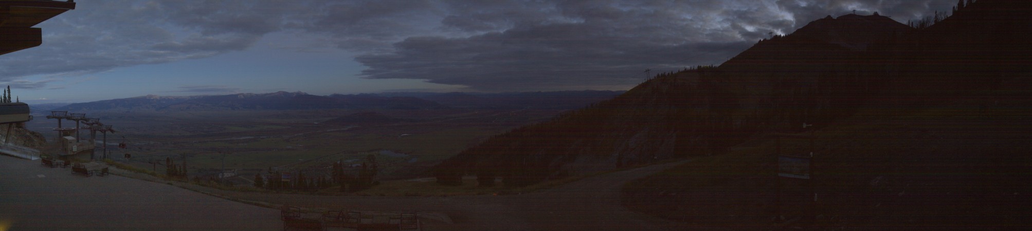 Jackson Hole Rendezvous Lodge snow cam captured at 20 September 2026 at 7:55 pm GMT-6
