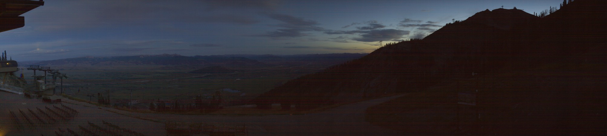 Jackson Hole Rendezvous Lodge snow cam captured at 26 September 2026 at 7:44 pm GMT-6