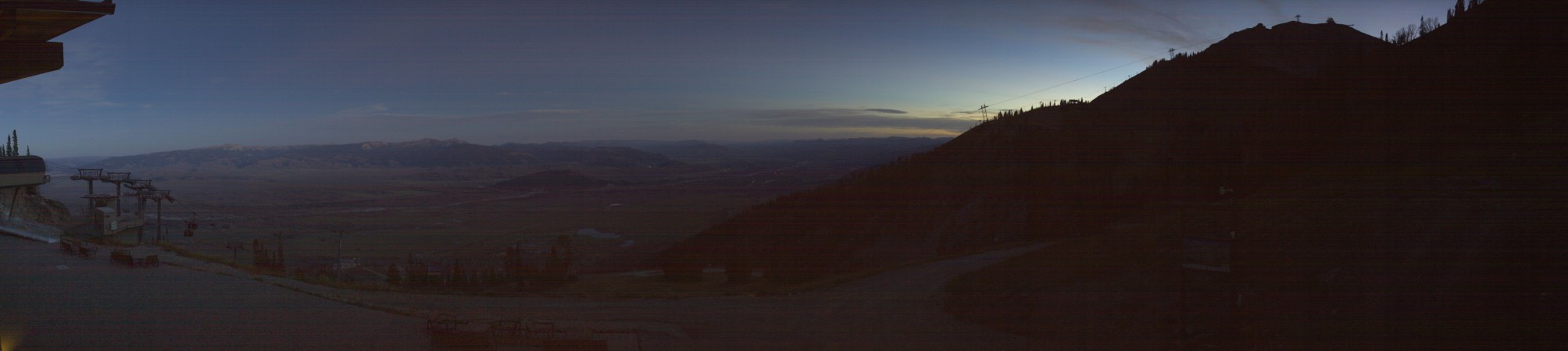 Jackson Hole Rendezvous Lodge snow cam captured at 2 October 2026 at 7:45 pm GMT-6