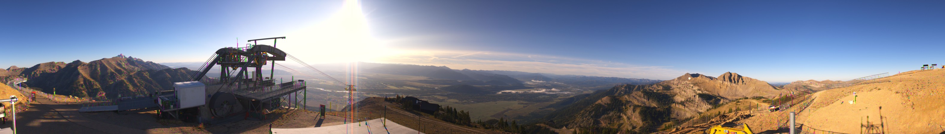 Jackson Hole Summit snow cam captured at 15 September 2026 at 8:25 am GMT-6