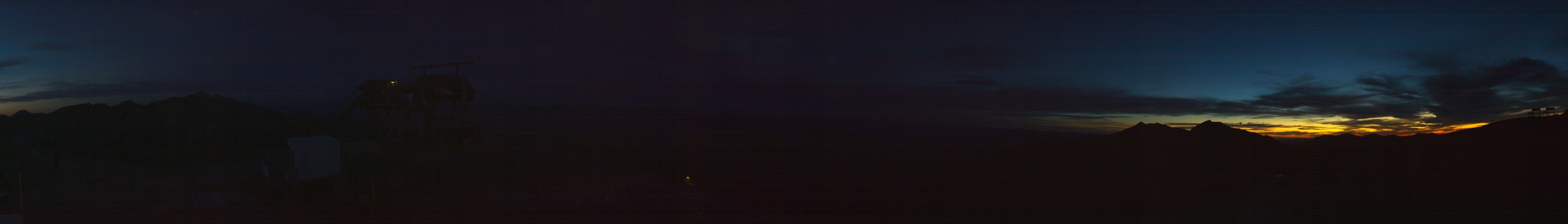 Jackson Hole Summit snow cam captured at 5 October 2026 at 7:33 pm GMT-6