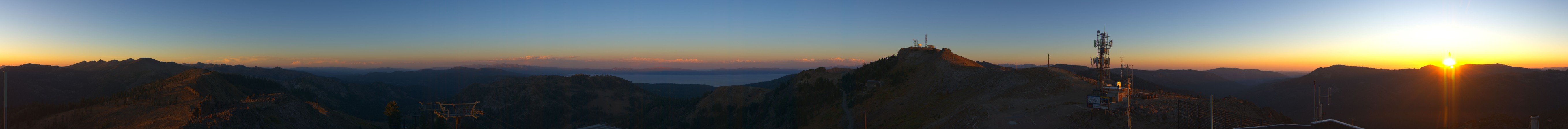 Palisades Tahoe Alpine Summit snow cam captured at 22 September 2026 at 7:04 pm GMT-7