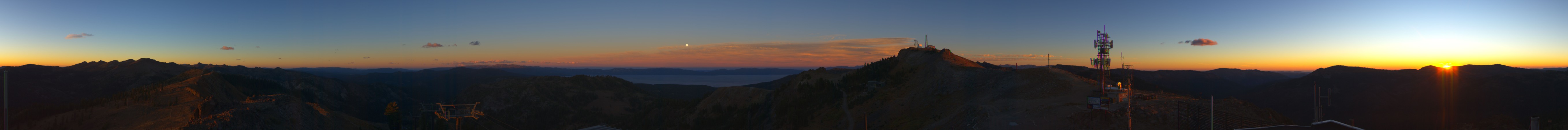 Palisades Tahoe Alpine Summit snow cam captured at 25 September 2026 at 7:08 pm GMT-7