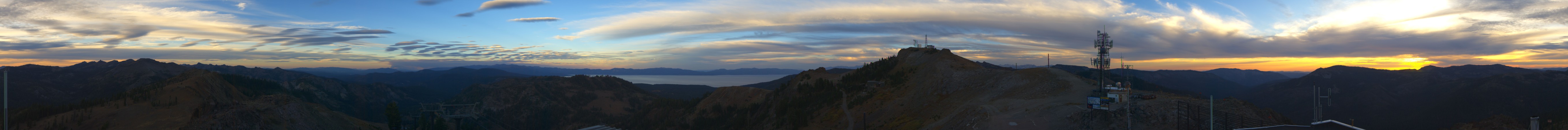 Palisades Tahoe Alpine Summit snow cam captured at 2 October 2026 at 6:35 pm GMT-7