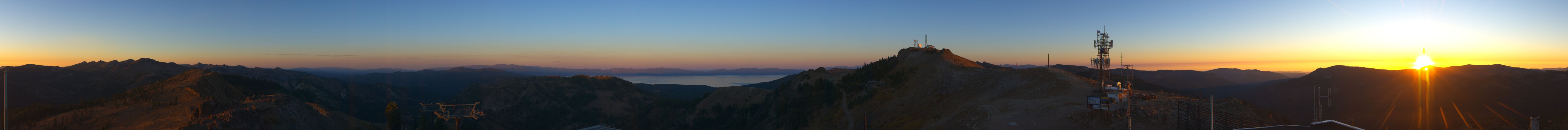 Palisades Tahoe Alpine Summit snow cam captured at 3 October 2026 at 6:48 pm GMT-7