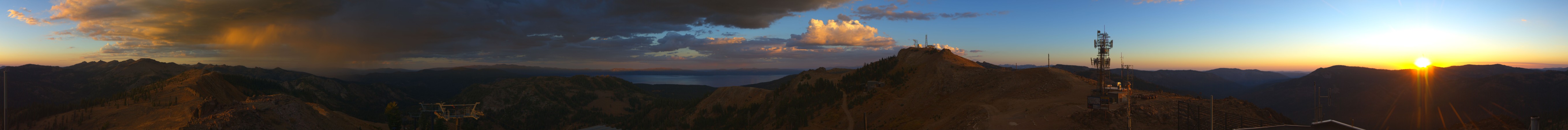 Palisades Tahoe Alpine Summit snow cam captured at 5 October 2026 at 6:43 pm GMT-7