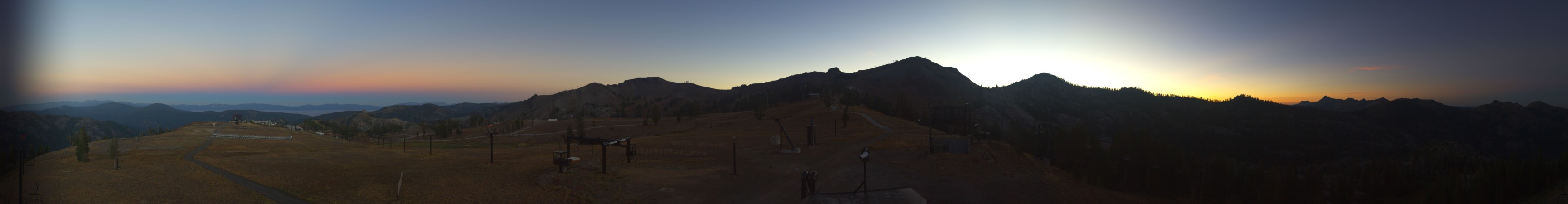 Palisades Tahoe Silverado snow cam captured at 11 September 2026 at 9:13 pm GMT-6