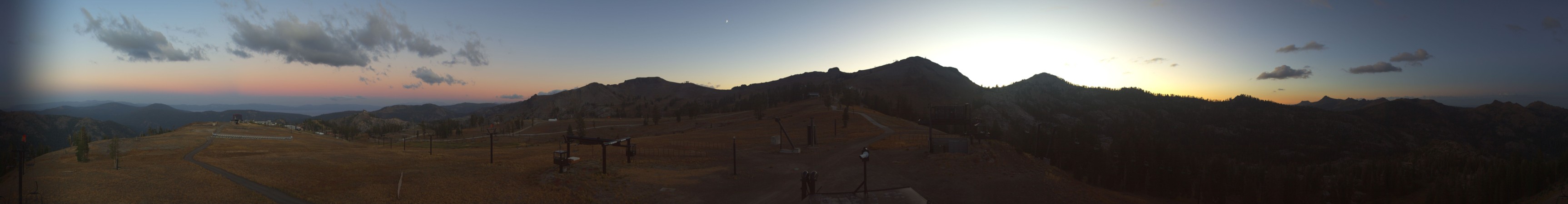 Palisades Tahoe Silverado snow cam captured at 16 September 2026 at 7:25 pm GMT-7