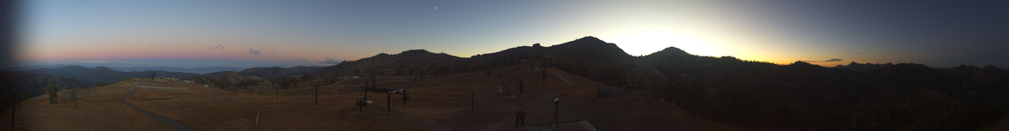 Palisades Tahoe Silverado snow cam captured at 17 September 2026 at 7:27 pm GMT-7