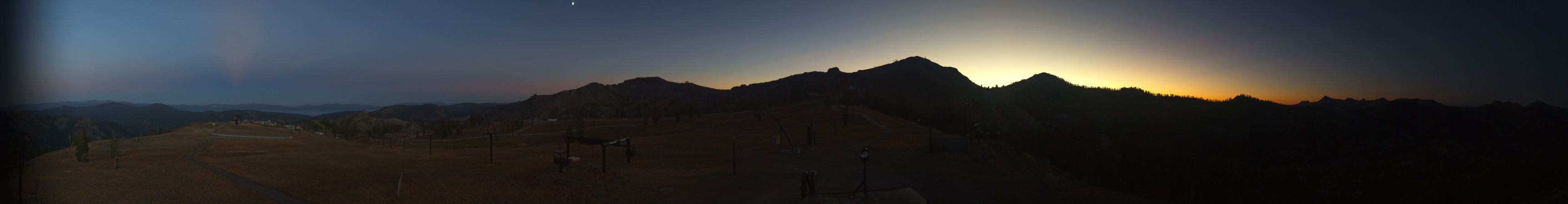 Palisades Tahoe Silverado snow cam captured at 19 September 2026 at 7:33 pm GMT-7