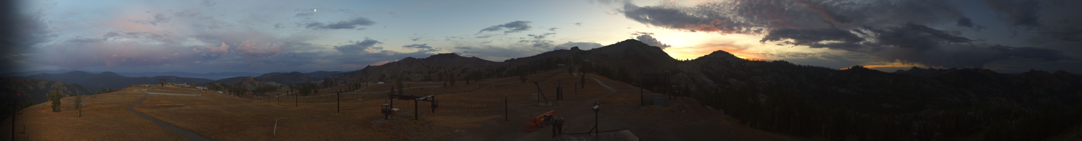 Palisades Tahoe Silverado snow cam captured at 21 September 2026 at 7:24 pm GMT-7