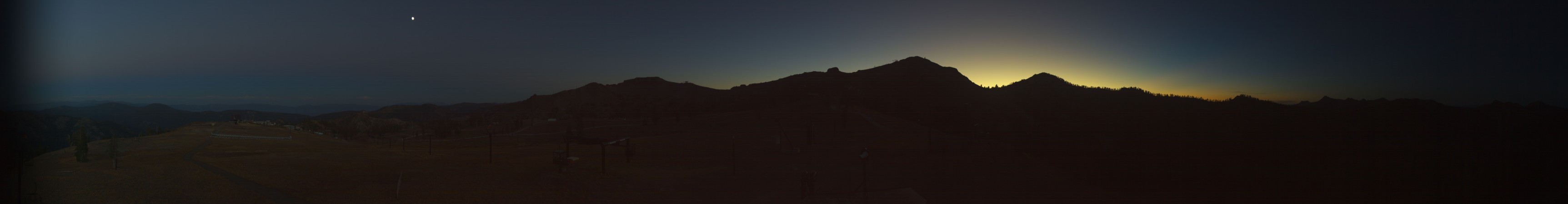 Palisades Tahoe Silverado snow cam captured at 22 September 2026 at 7:37 pm GMT-7