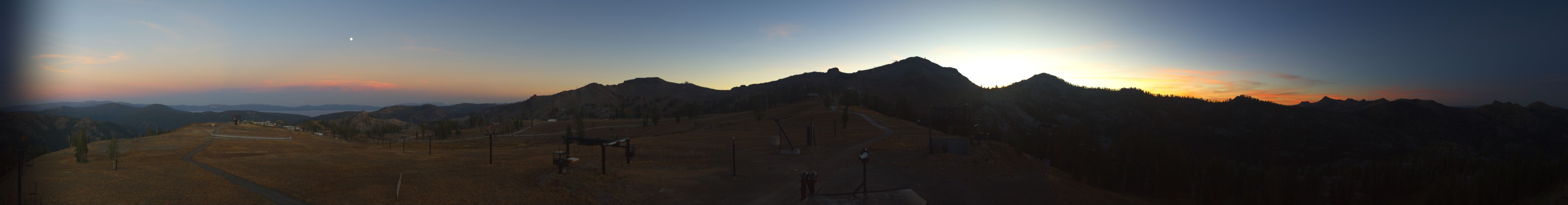 Palisades Tahoe Silverado snow cam captured at 23 September 2026 at 7:16 pm GMT-7
