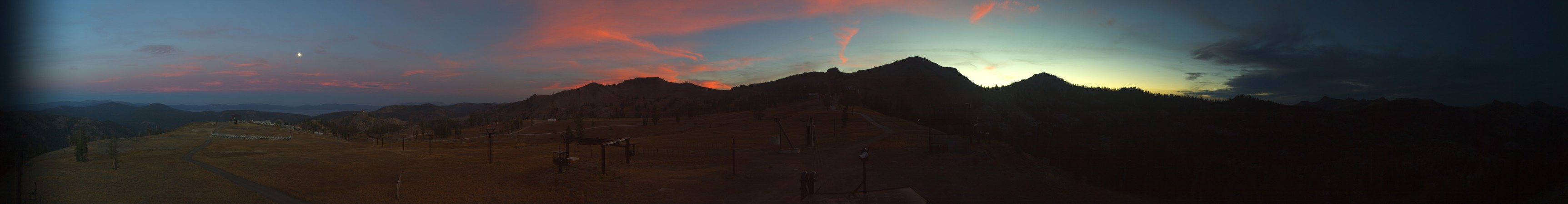 Palisades Tahoe Silverado snow cam captured at 24 September 2026 at 7:17 pm GMT-7