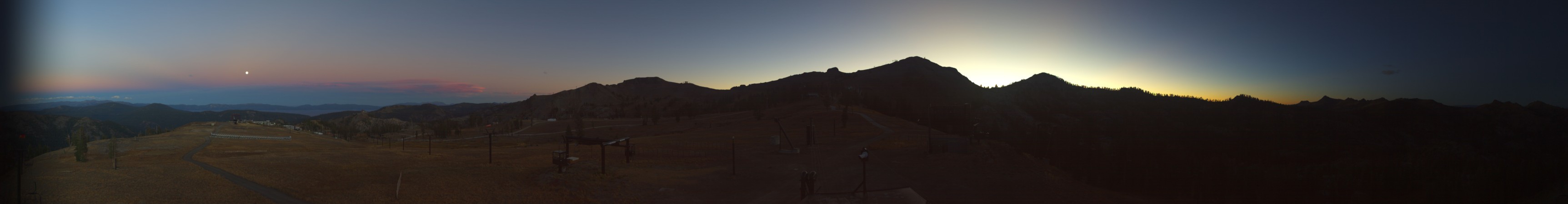 Palisades Tahoe Silverado snow cam captured at 25 September 2026 at 7:19 pm GMT-7