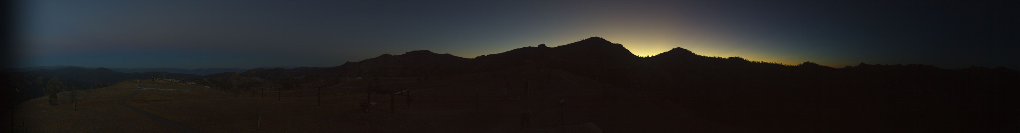 Palisades Tahoe Silverado snow cam captured at 28 September 2026 at 7:22 pm GMT-7