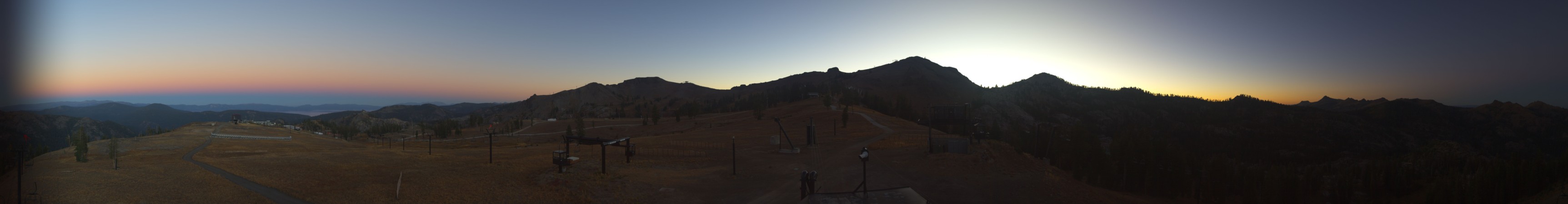 Palisades Tahoe Silverado snow cam captured at 30 September 2026 at 7:03 pm GMT-7