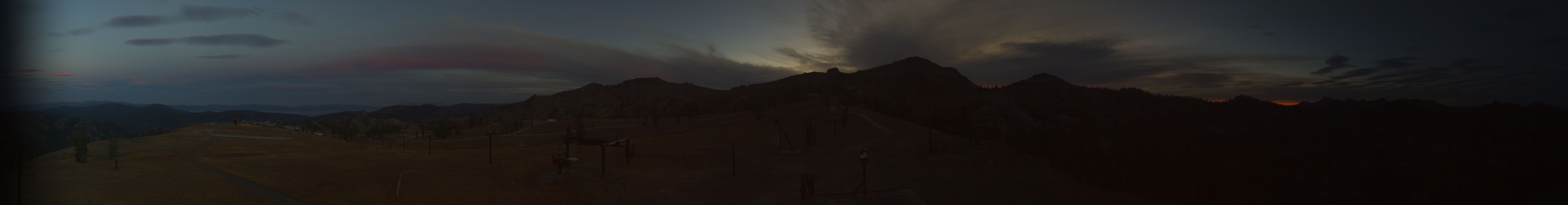 Palisades Tahoe Silverado snow cam captured at 2 October 2026 at 7:15 pm GMT-7