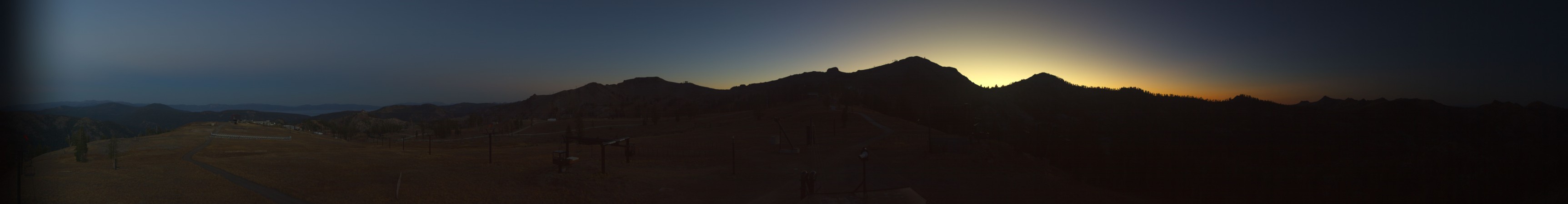 Palisades Tahoe Silverado snow cam captured at 3 October 2026 at 7:10 pm GMT-7