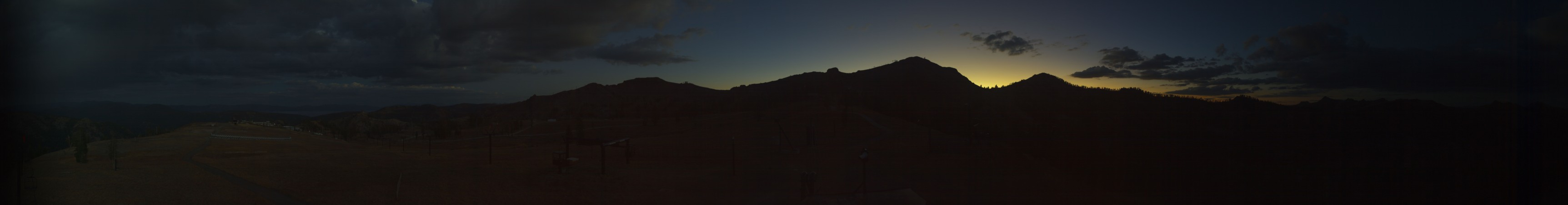 Palisades Tahoe Silverado snow cam captured at 5 October 2026 at 7:06 pm GMT-7