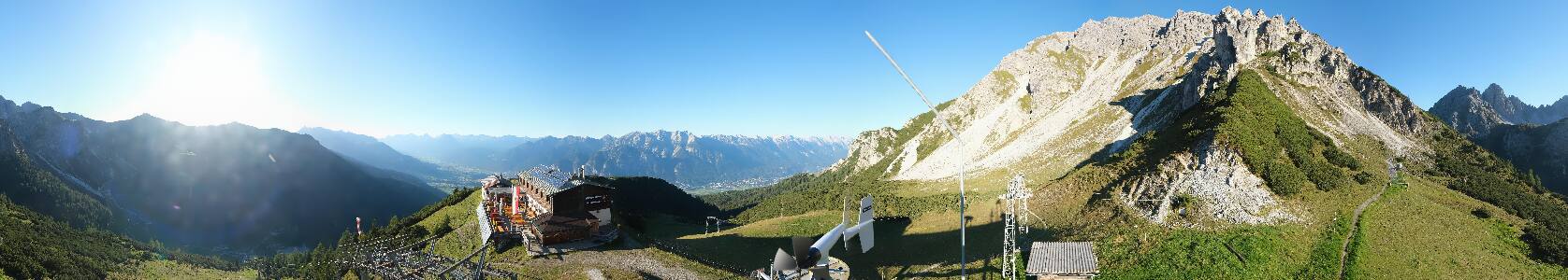 Axamer Lizum Birgitzköpfl snow cam captured at 15 September 2026 at 6:13 pm GMT+2